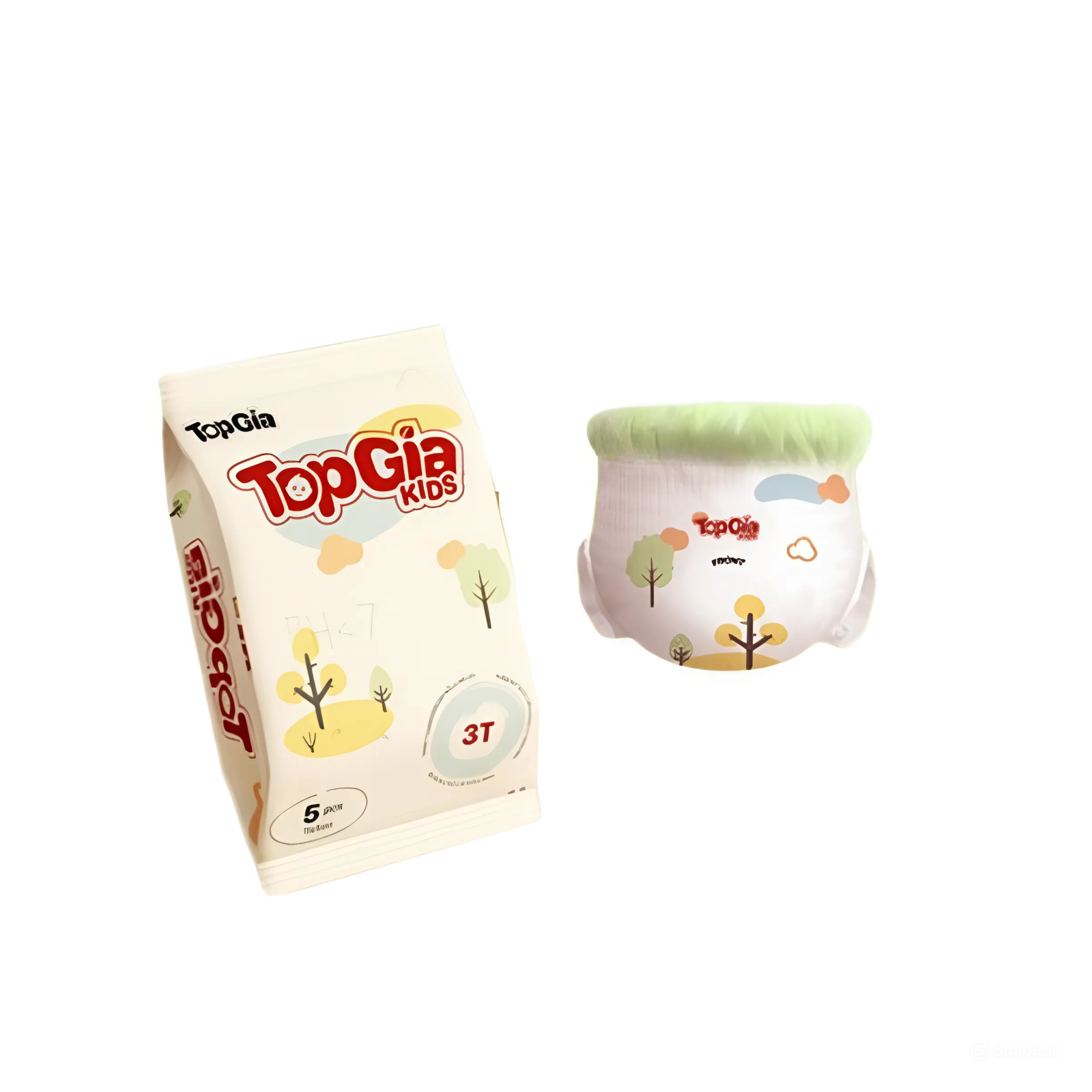 Bỉm quần Topgiakids B02 bảo vệ làn da của bé, đai chun đệm mây mềm mại, chống tràn tối đa